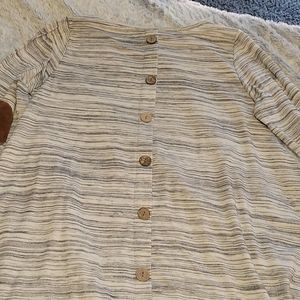 Tunic with elbow patches